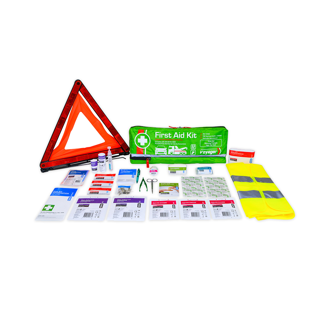 AFAK2SV Voyager 2 Series Road Safety Roadside Emergency First Aid Kit Contents