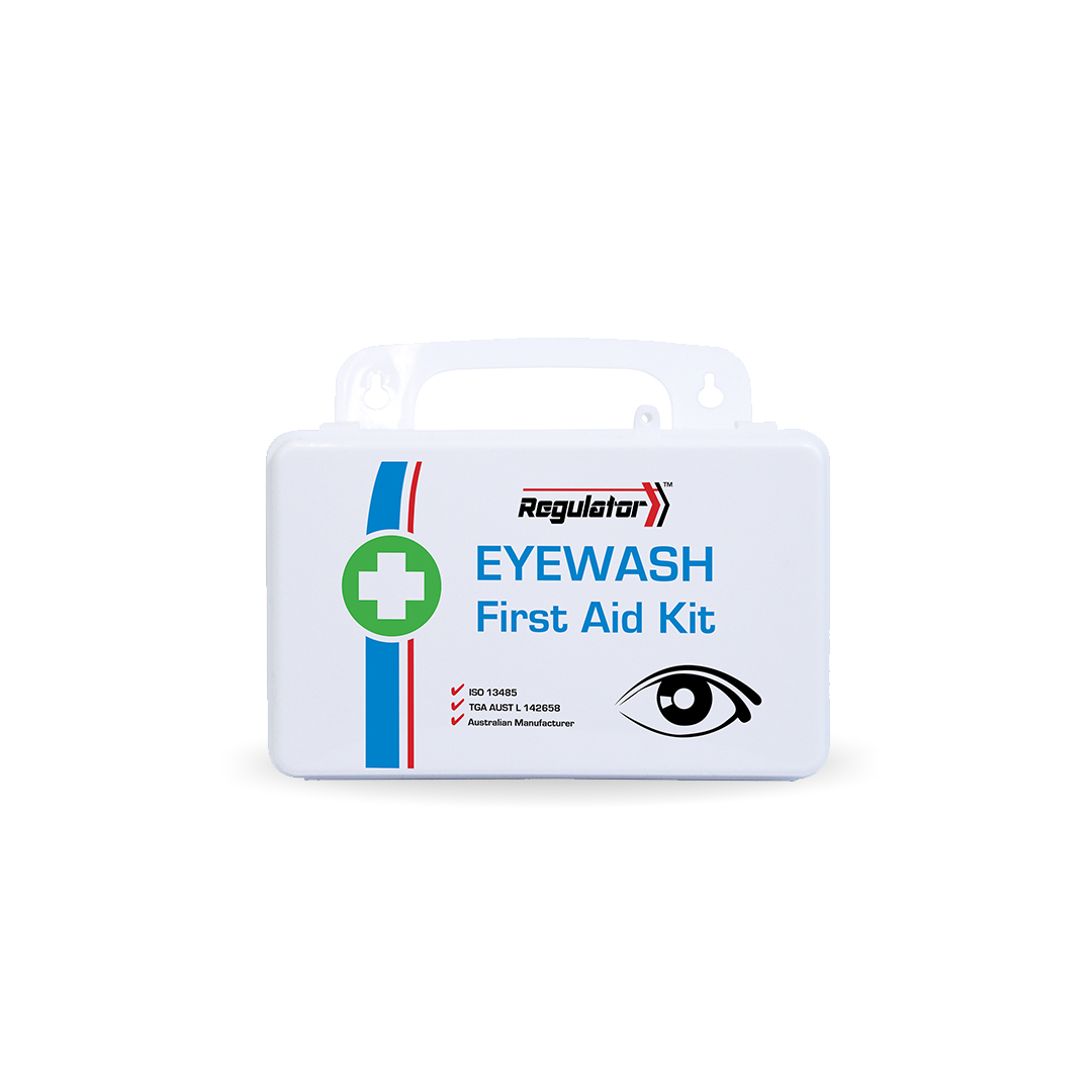 AFAKEW Regulator Eye Wash First Aid Kit Weatherproof