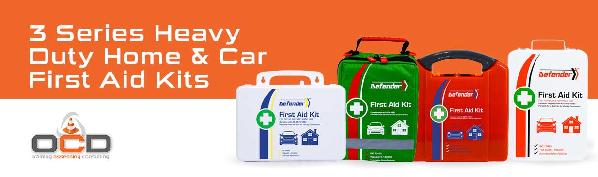 3 Series Defender Heavy Duty Home & Car First Aid Kits