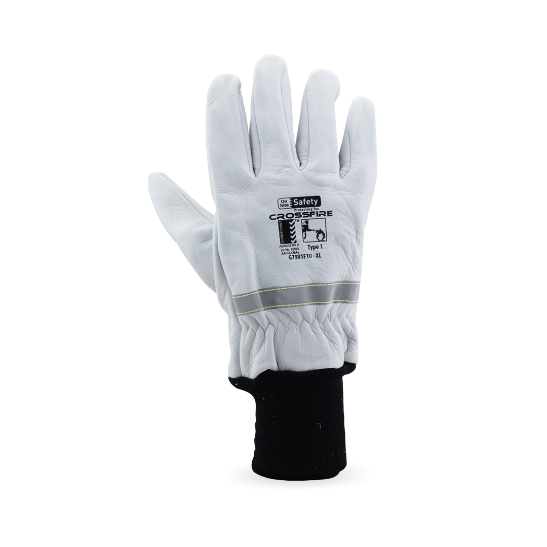 G7981S Cross Fire Fire Fighting Gloves Small Size