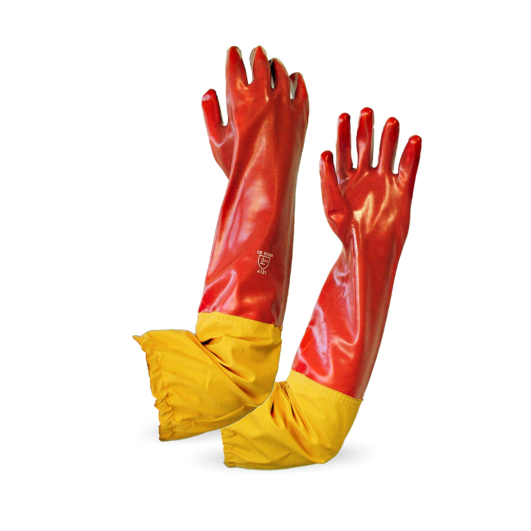 GPVC60 PVC Single Dipped Chemical Resistant Glove 60cm Length