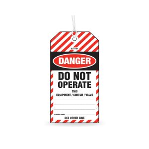 TC80160DDNO Do Not Operate Tag